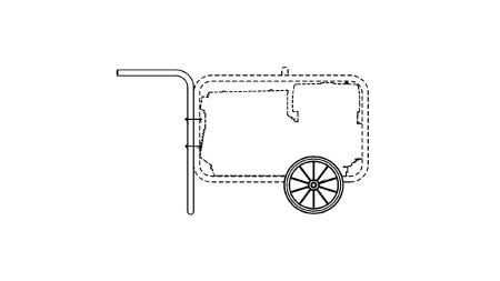 Тележка ESAB Trolley 2-Wheel For KHM 350 YS 2-х роликовая (0794014880)