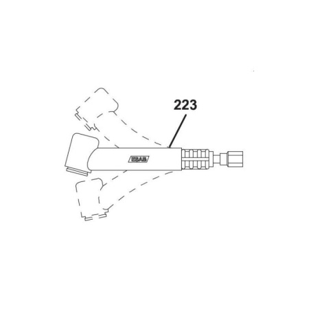 Шейка горелки ESAB TXH401W Flex Neck гибкая (0700300806)