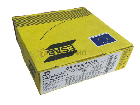 Сварочная проволока сплошного сечения ESAB OK Autrod 12.51 для полуавтоматической сварки Проволока сварочная ESAB OK Autrod 12.51