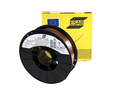 Сварочная проволока сплошного сечения ESAB OK Autrod 12.51 для полуавтоматической сварки Проволока сварочная ESAB OK Autrod 12.51