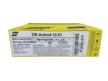 Сварочная проволока сплошного сечения ESAB OK Autrod 12.51 для полуавтоматической сварки Проволока сварочная ESAB OK Autrod 12.51