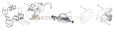 Сварочная маска ESAB G40 for air Маска сварочная ESAB G40 for air