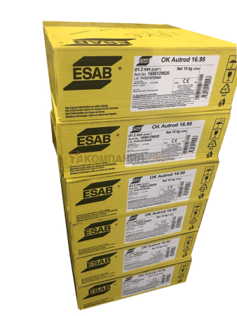 Сварочная проволока сплошного сечения ESAB OK Autrod 16.95 дуговой сварки в среде защитных газов Проволока сварочная ESAB OK Autrod 16.95