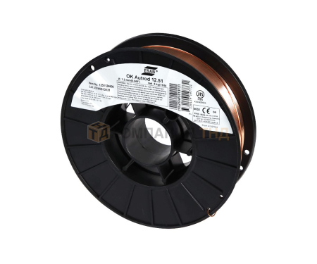 Сварочная проволока сплошного сечения ESAB OK Autrod 12.51 для полуавтоматической сварки Проволока сварочная ESAB OK Autrod 12.51