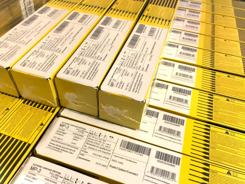 Поступление сварочных электродов ЭСАБ МР-3 Поступление сварочных электродов ЭСАБ МР-3