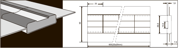 Подкладки керамические ESAB OK Backing Rectangular 13 (60шт.) Подкладки керамические ESAB OK Backing Rectangular 13 (60шт.)