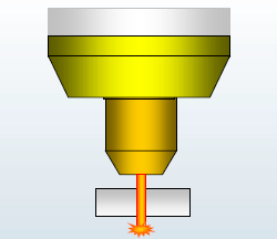 Резка с зазором между соплом и металлом Резка с зазором между соплом и металлом