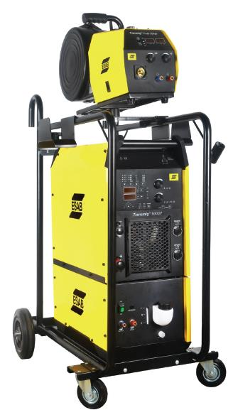 Transmig 500DP с механизмом подачи проволоки Feed 304dw и блоком водяного охлаждения COOL W1 на тележке Transmig 500DP с механизмом подачи проволоки Feed 304dw и блоком водяного охлаждения COOL W1 на тележке