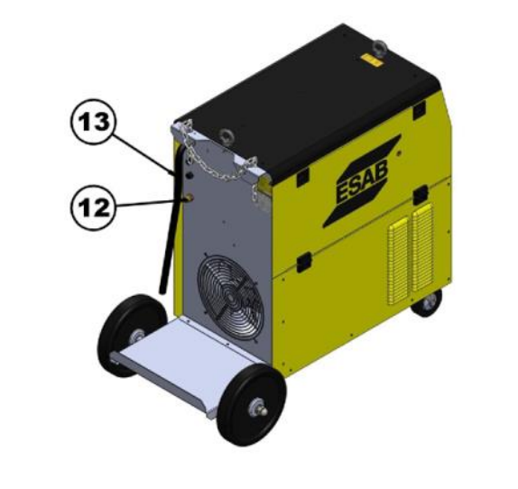 Задняя панель сварочного аппарата ESAB Smashweld 455 4x4 Задняя панель сварочного аппарата ESAB Smashweld 455 4x4
