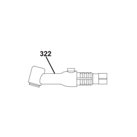 Шейка горелки ESAB TXH201V Torch Head Valved, с клапаном (5шт.) (0700300594)