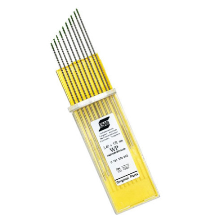 Электроды вольфрамовые ESAB Tungsten Pure ф 1,0 мм х 175 мм (10шт.) (0151574008)