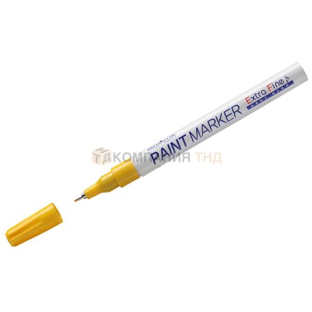 Маркер-краска MunHwa Extra Fine Paint Marker желтая, 1мм, нитро-основа, EFPM-08 (260034)