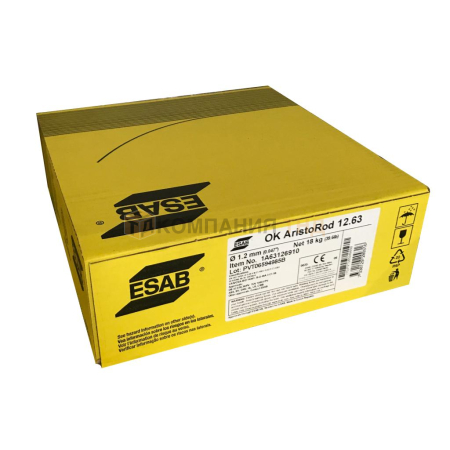 Сварочная проволока сплошного сечения ESAB OK Aristorod 12.63 для полуавтоматической сварки Проволока сварочная ESAB OK Aristorod 12.63