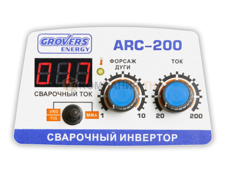 Сварочный аппарат Grovers ENERGY ARC 200 для MMA сварки Сварочный аппарат Grovers ENERGY ARC 200