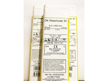 Сварочные электроды OK Weartrode 30 (OK 83.28) Электроды ESAB OK Weartrode 30 (OK 83.28)