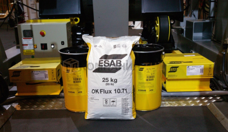 Сварочный флюс ESAB OK FLUX 10.71Р (Россия) для выполнения сварочных швов на листах любой толщины Флюс сварочный ESAB OK FLUX 10.71Р