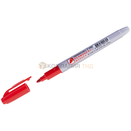 Маркер перманентный Crown Multi Marker Slim красный, пулевидный, 2мм, P-505 (207897)