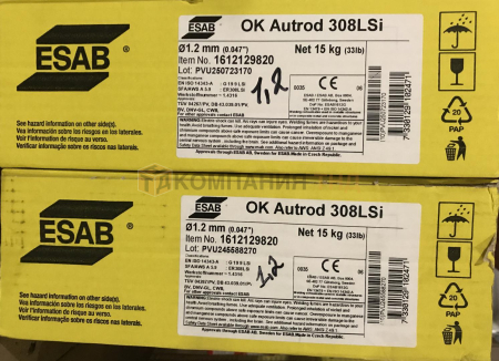 Сварочная проволока сплошного сечения ESAB OK Autrod 308LSi для полуавтоматической сварки Проволока сварочная ESAB OK Autrod 308LSi (Ранее OK Autrod 16.12)