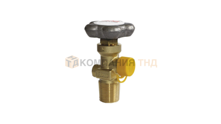 Вентиль запорный GCE CO2, 200 бар, вх./вых.M18x1,5 / W21,8 DIN 6 Нар., ПК 250 бар, RPV, заправочный адаптер - 0775299, маховик - алюминий с уплотнительным кольцом. (1777040)