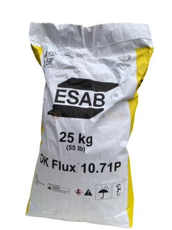 Сварочный флюс ESAB OK FLUX 10.71Р (Россия) для выполнения сварочных швов на листах любой толщины Флюс сварочный ESAB OK FLUX 10.71Р