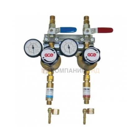 Редуктор сетевой GCE Uniset+FBA Кислород/Ацетилен; вх. G3/8", вых. G3/8", G3/8"LH (0768250)