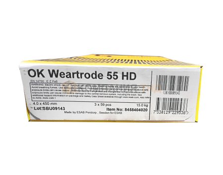 Сварочные электроды ESAB OK Weartrode 55 HD (OK 84.58) Электроды ESAB OK Weartrode 55 HD (OK 84.58)