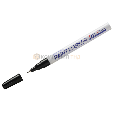 Маркер-краска MunHwa Extra Fine Paint Marker черная, 1мм, нитро-основа, EFPM-01 (260031)