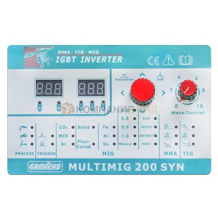 Сварочный полуавтомат GROVERS MULTIMIG 200 SYN Полуавтомат GROVERS MIG MULTIMIG 200 SYN