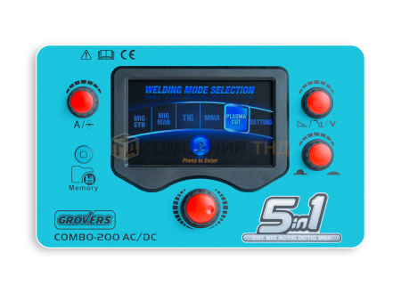 Сварочный аппарат Grovers COMBO-200 AC/DC для всех видов сварки Сварочный аппарат Grovers COMBO-200 AC/DC