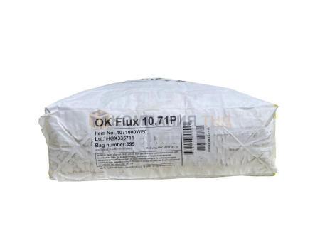 Сварочный флюс ESAB OK FLUX 10.71Р (Россия) для выполнения сварочных швов на листах любой толщины Флюс сварочный ESAB OK FLUX 10.71Р