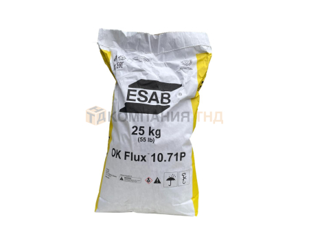 Сварочный флюс ESAB OK FLUX 10.71Р (Россия) для выполнения сварочных швов на листах любой толщины Флюс сварочный ESAB OK FLUX 10.71Р