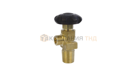 Вентиль запорный GCE C2H2, 35 бар, вх./вых.G1/4"LH&G1/2" / G3/4" DIN 9 Внутр., маховик - пластик (0776352)