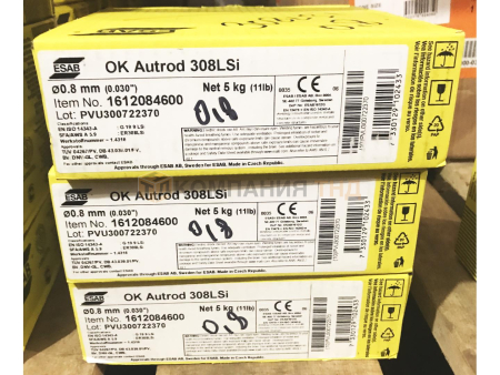 Сварочная проволока сплошного сечения ESAB OK Autrod 308LSi для полуавтоматической сварки Проволока сварочная ESAB OK Autrod 308LSi (Ранее OK Autrod 16.12)