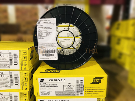Сварочная проволока ESAB ОК ПРО 51С (ER70S-6, SG-2) Проволока сварочная ESAB ОК ПРО 51С
