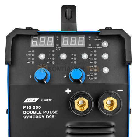 Сварочный аппарат ПТК МАСТЕР MIG 200 DOUBLE PULSE SYNERGY D99 производства ПТК: в розницу и оптом, артикул 005.100.273 Сварочный аппарат ПТК МАСТЕР MIG 200 DOUBLE PULSE SYNERGY D99