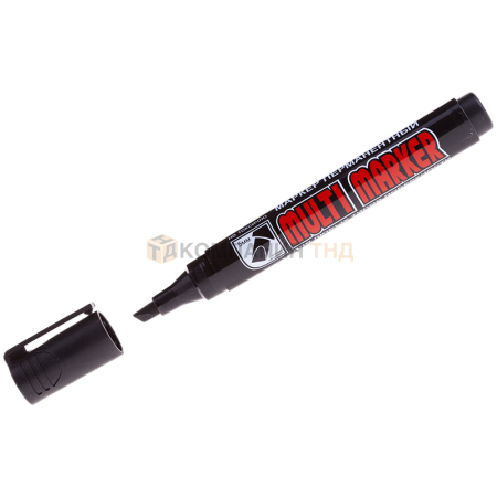 Маркер перманентный Crown Multi Marker Chisel черный, скошенный, 5мм, CPM-800CH/P (285842)