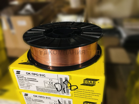 Сварочная проволока ESAB ОК ПРО 51С (ER70S-6, SG-2) Проволока сварочная ESAB ОК ПРО 51С