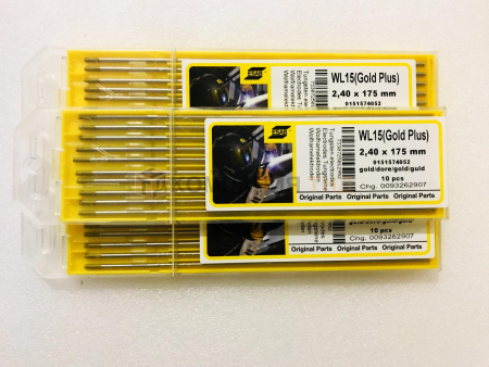 Вольфрамовые сварочные электроды ESAB Tungsten WL15 Gold Plus (Золотистый) Электроды ESAB Tungsten WL-15 Gold (Золотистые) вольфрамовые