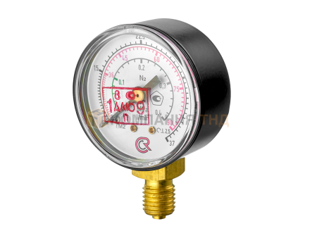 Манометр Сварог ТМ-210Р.00 0,4 МПа 0-90/37 л/мин M12х1,5.2,5, N2, азот (94909)