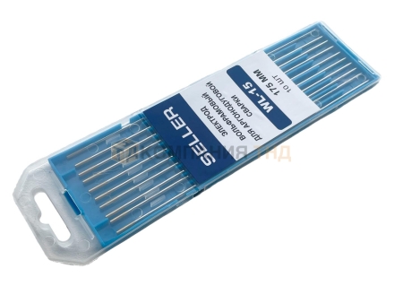 Электроды вольфрамовые SELLER WL-15 1,2 мм х 175 мм (10шт.) (S-3-WL15-12-175)